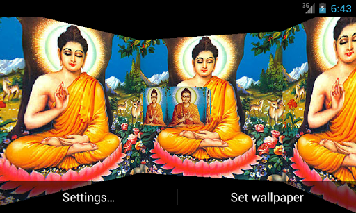 Lord Budha 3D Live Wallpaper