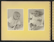 Portretten van een liggende baby