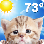 Cover Image of Download Weather Kitty - Forecast, Radar & Cat Pictures  APK