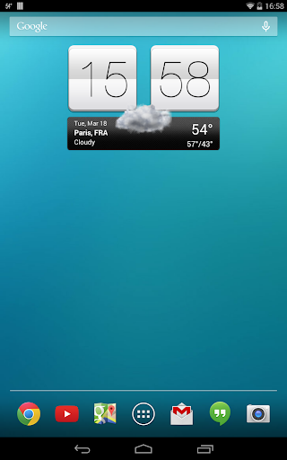 Sense V2 Flip Clock & Weather