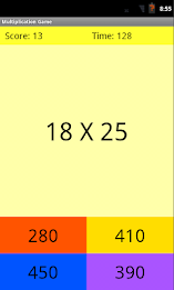 Multiplication Training Game poster 2