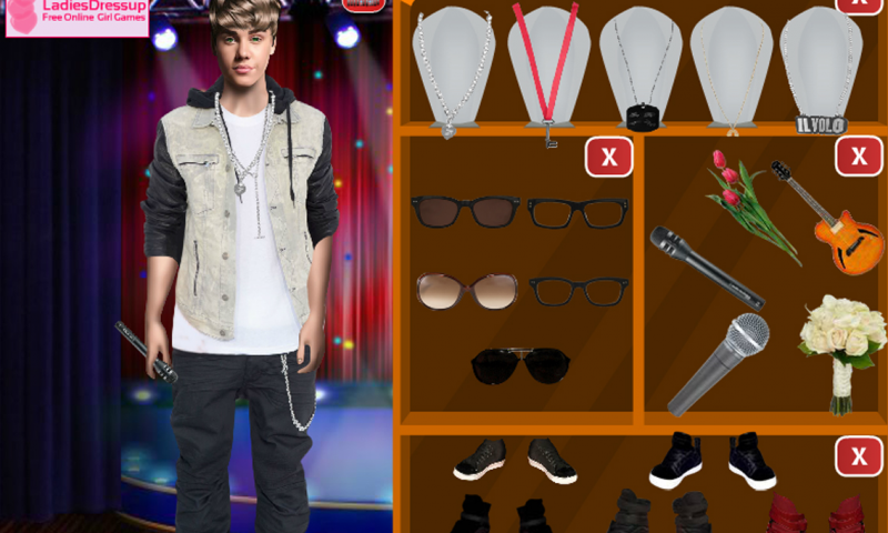 DRESS UP JUSTIN BIEBER HE NEEDS HELP!