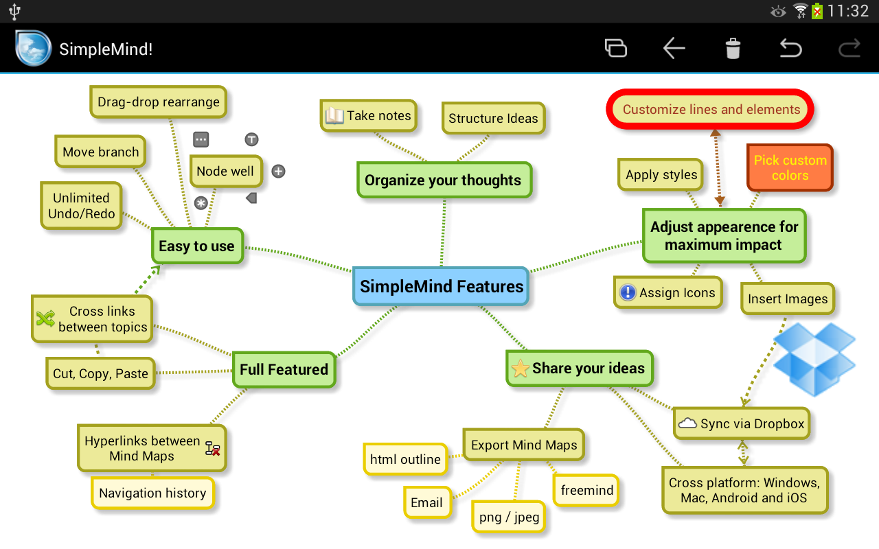 SimpleMind mind mapping - Android Apps on Google Play