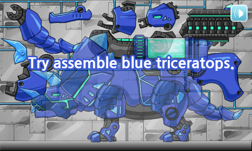 Dino Robot - Triceratops Blue