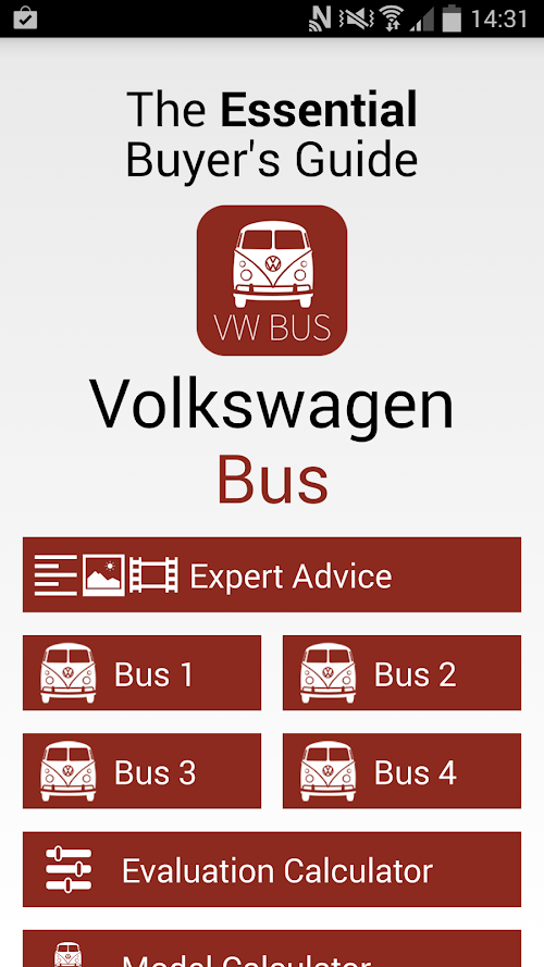 Android application Volkswagen Bus – EBG screenshort