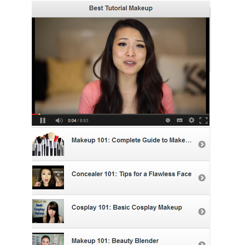 【免費媒體與影片App】101 Best Tutorial Makeup-APP點子