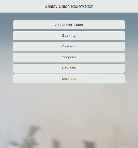 Beauty Salon Reservation