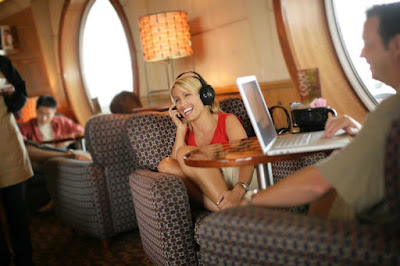 Hop on the Internet at Cove Café, an adults-only lounge on deck 9 of Disney Magic and Disney Wonder. Cruise lines offer Internet access in public rooms and most staterooms under a wide range of price plans.