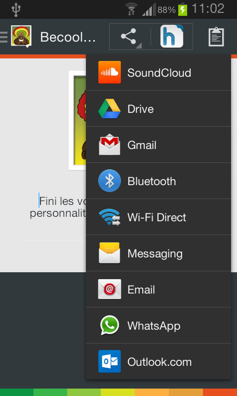 Becool voice (French) Screen 2