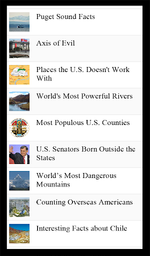 World Geography Lists 2