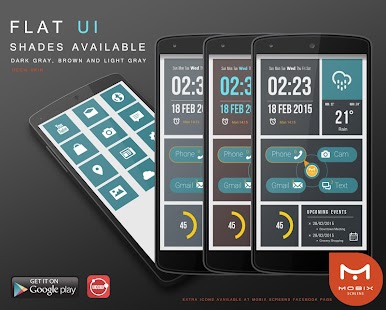 How to install UCCW DarkGray Flat UI Skin lastet apk for android