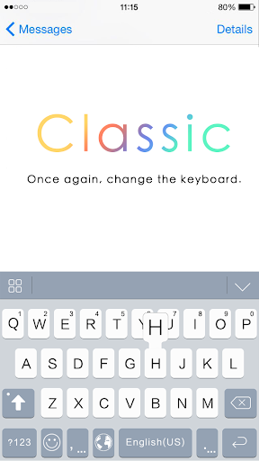 Classic theme Emoji Keyboard