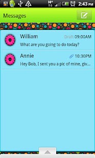 Free Download GO SMS THEME/ColorfulRetro APK