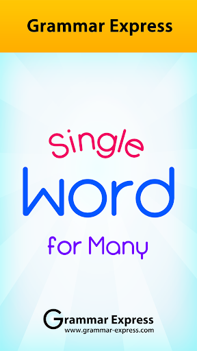 Grammar : Single Word for Many