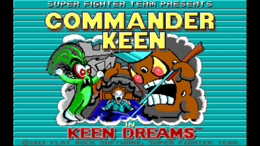Commander Keen in Keen Dreams Screen 1