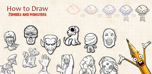 How to Draw: Zombie &amp; Monsters -  apk apps