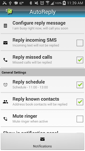 AutoSms Reply MissedCalls Text