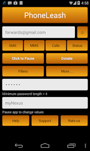  PhoneLeash: SMS/MMS forwarding: miniatura da captura de tela  