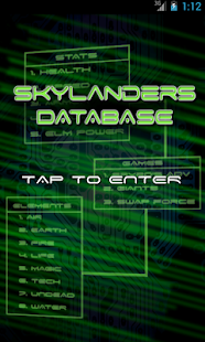 Skylanders Database - screenshot thumbnail