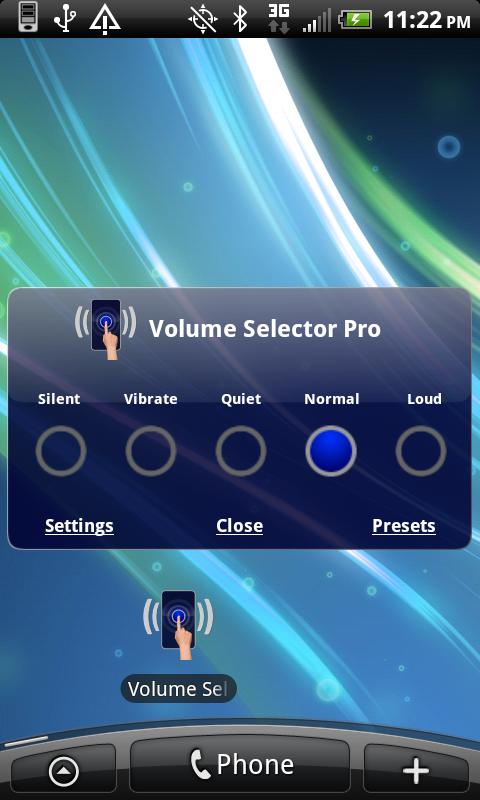 Volume Selector Pro Screen 2