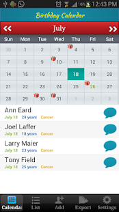 Birthday Calendar(圖1)-速報App
