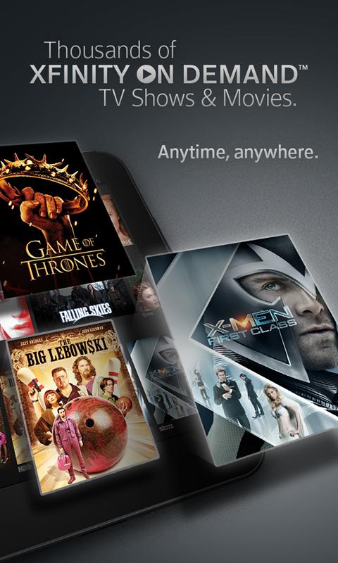 Android application XFINITY TV Go screenshort