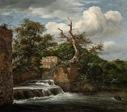 Landscape with a mill-run and ruins