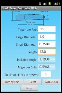Taper Calculator(圖1)-速報App