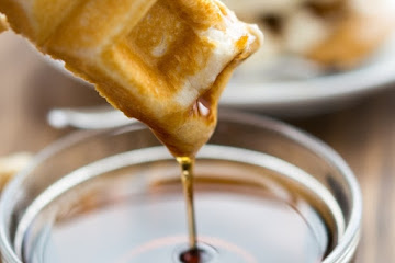 Peanut Butter Waffle Sandwich Sticks
