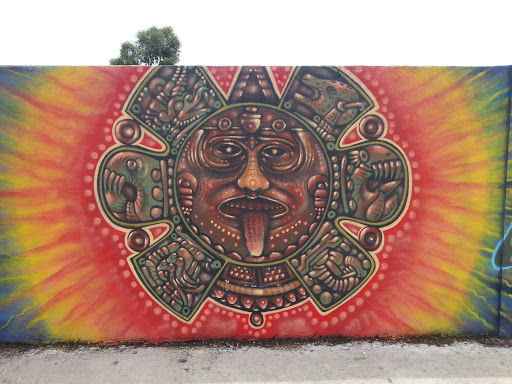 Mayan God Mural