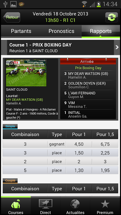 Turfomania Pronostic turf Android Apps on Google Play