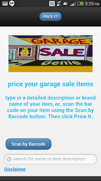 Garage Sale Genie Screen 2