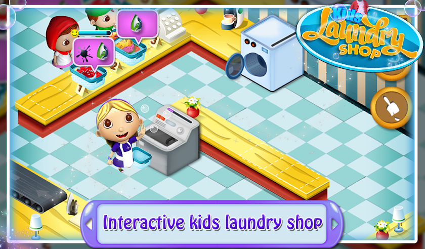 Kids Laundry Shop Screen 1