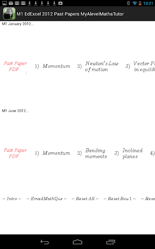 【免費教育App】M1 Maths EdExcel 2012 Revision-APP點子