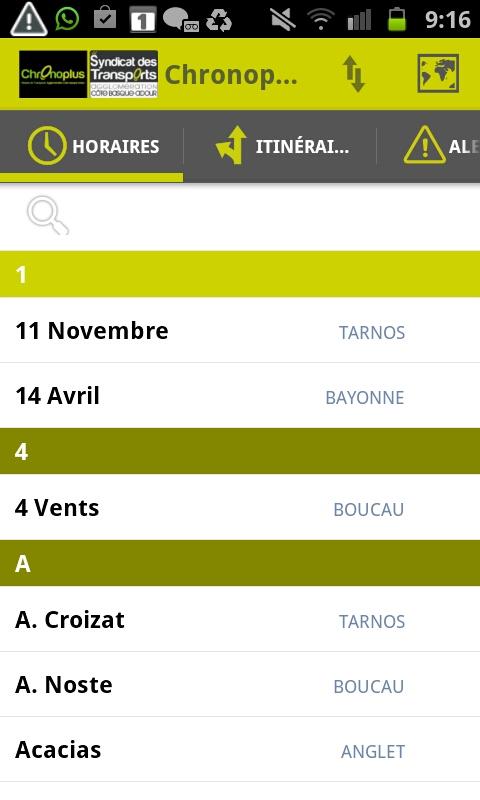 Android application Chronoplus App screenshort