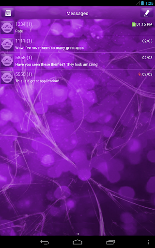 【免費娛樂App】GO短信加强版紫色闪耀-APP點子