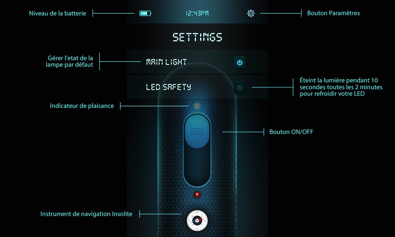 Android application Flashlight of Future Year 2048 screenshort