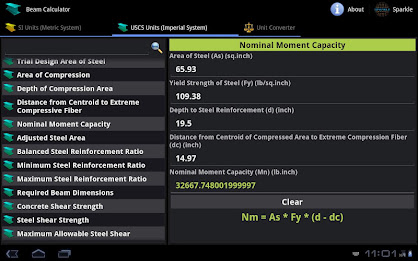 Beam Calculator Tablet poster 7