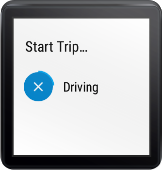 Trip Tracker for Android Wear Screen 3