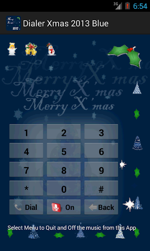 Dialer Xmas 2013 Blue