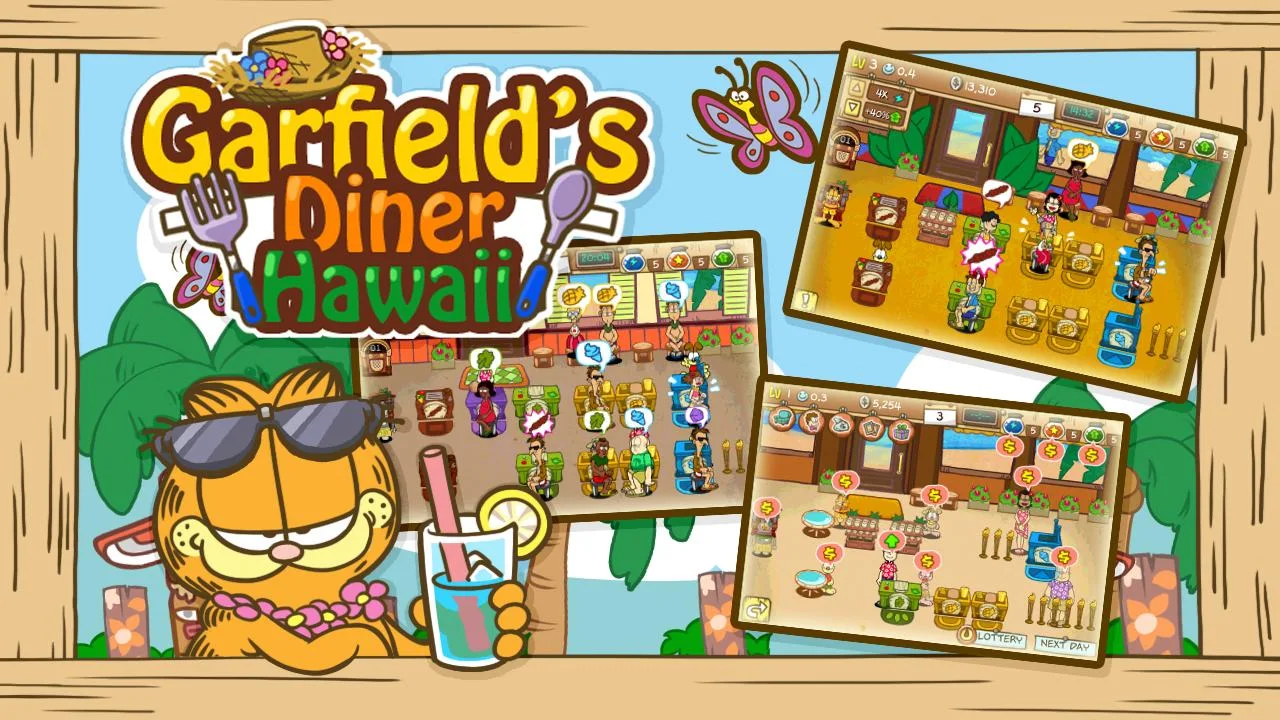   Garfield’s Diner Hawaii: captura de tela 