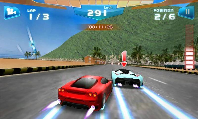  Corrida Rápida 3D -Fast Racing: captura de tela 