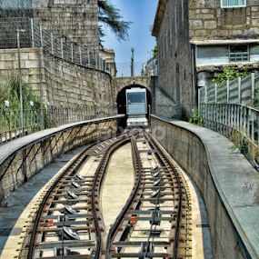 Funicular by Antonio Amen - Transportation Railway Tracks