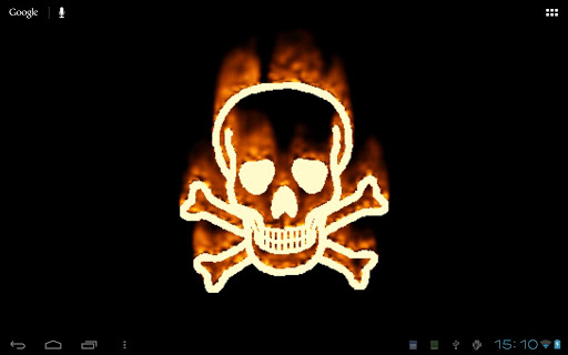 【免費個人化App】Burning Skull Wallpaper-APP點子