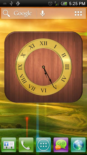 【免費個人化App】Analog Clock - Wood Theme 1-APP點子