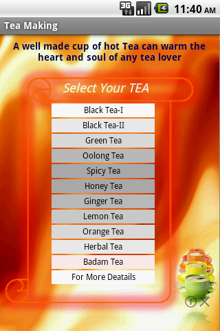 Tea Making Recipes