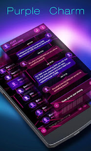 GO SMS PRO PURPLE CHARM THEME(圖1)-速報App