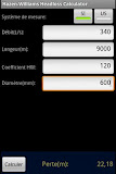Water Headloss Calculator