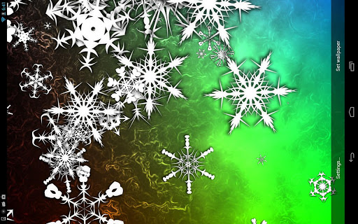 Snowflakes live wallpaper