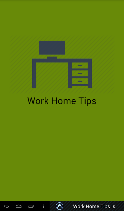 Android application Work Home Tips screenshort